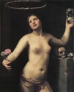 An allegorical classical woman 1670s, representing eternity.
