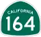 State Route 164 marker