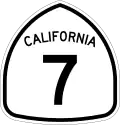 State Route 7 marker