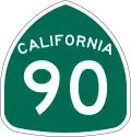 State Route 90 marker