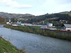 The Arieș River flowing through Câmpeni