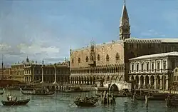 Venice The Molo with the Prisons and the Doges' Palace