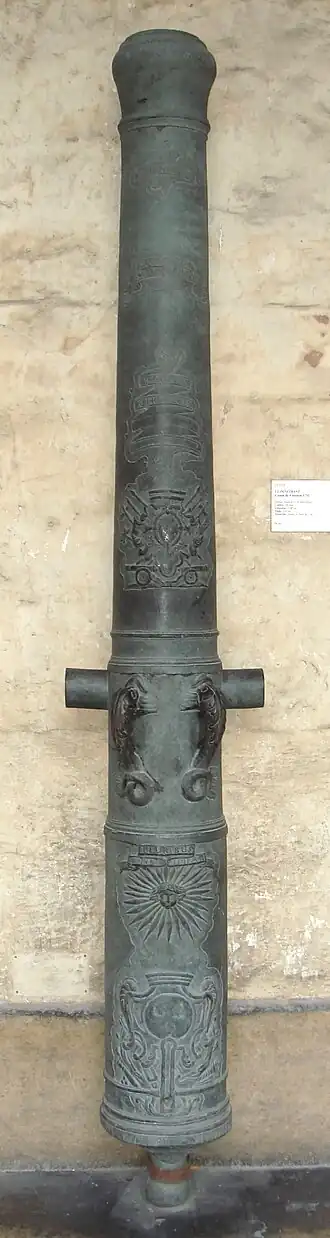 Canon de 4 de Vallière, 1732, Le Pénétrant. Caliber: 84 mm.