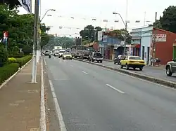 An avenue in central Capiatá