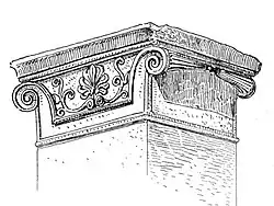 Ionic pillar capital from Priene.