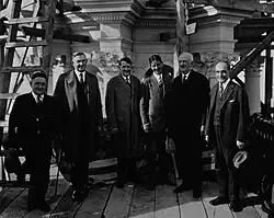 Legislative Building topping-out ceremonies, October 13, 1926.
