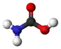 Ball-and-stick model of carbamic acid
