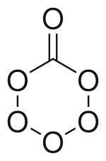 Skeletal formula of carbon hexoxide