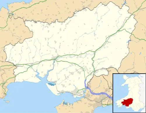Llandovery is located in Carmarthenshire
