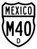 Federal Highway M40D shield