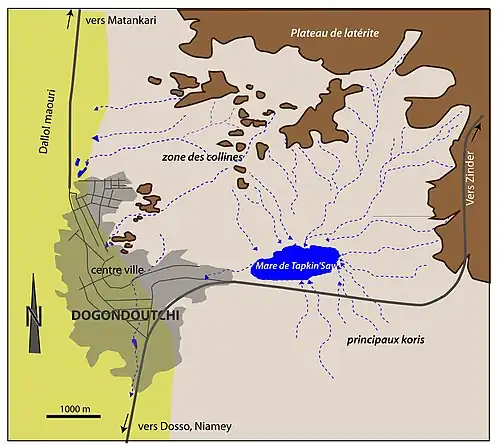 Geographic map of Dogondoutchi