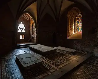 High Castle, gravestones in St Anne's Chapel