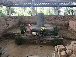 Stone lingam at temple 1A, at 2.1 meter tall, this is the largest stone lingam ever found in Southeast Asia