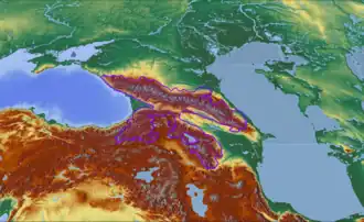 Ecoregion territory (encircled in magenta)