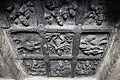 "Guardians of eight directions" in relief on mahamantapa ceiling in Arakeshvara temple at Hole Alur