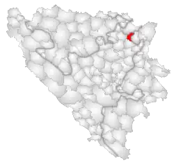 Location of Čelić