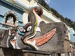 One of 22 stone spouts of Baisdhara, Balaju