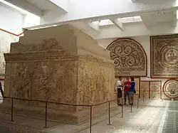 Reconstituted mausoleum.