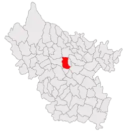 Location in Buzău County