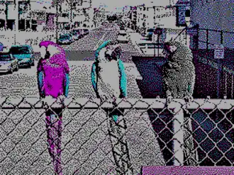 320 × 200 in 4 colors palette 1 low intensity