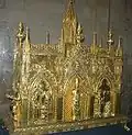 Very elaborate French 13th-century chasse reliquary of Saint Taurin, Évreux (Eure)