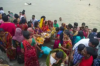 Chhath Puja celebration at Azimganj