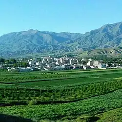 A photo of the city from far away.