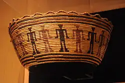 Chehalis coiled cedar root basket, created c. 1880 – c. 1910[1]