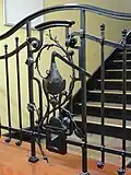 Alembic metalwork in the staircase at the Chemical Faculty of Gdańsk University of Technology, 1904