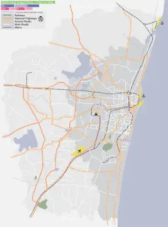 Fort St. George is located in Chennai