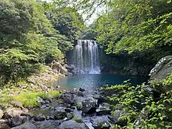 Cheonjiyeon waterfall in Seogwipo
