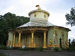 The Chinese House, a chinoiserie garden pavilion in Sanssouci Park, from Potsdam, Germany