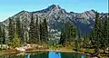 from a tarn along the Pacific Crest Trail near Naches Peak