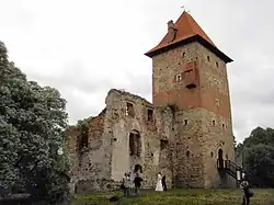 Chudów castle ruin, built after 1532
