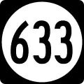 State Route 633 marker