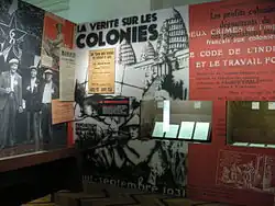 Temporary exhibition « 1931, les étrangers au temps de l'Exposition coloniale » (2008).