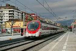 Coupled Civias 465 and 463 at Granollers Centre, Barcelona