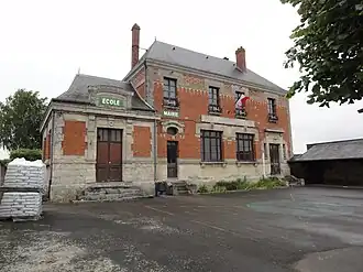 The town hall and school of Clamecy