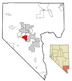 Location of Enterprise in Clark County, Nevada