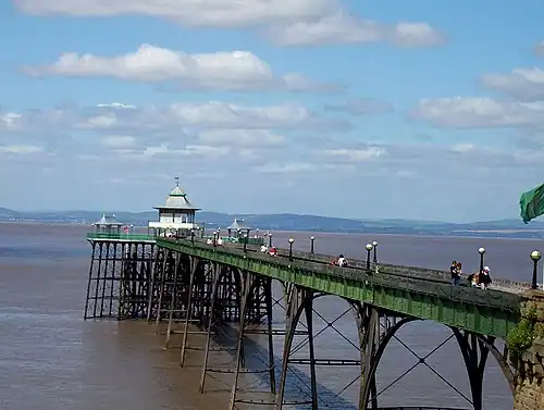 Victorian pier at Clevedon, Somerset, England