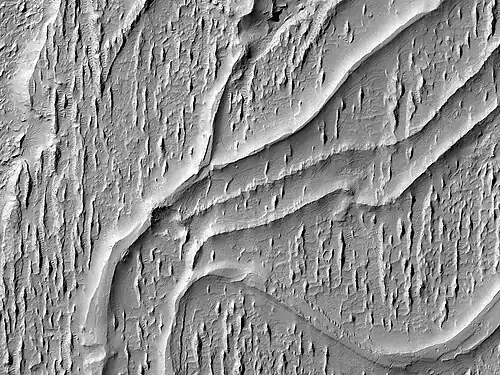 Close view of inverted channels. Note that some are flat on top.