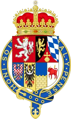 Coat of arms of Frederick I of Bohemia (1619–1620) of Bohemian Crown