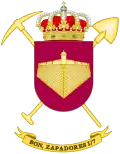 Coat of Arms of the 1st-7 Combat Engineer Battalion I/7 (BZAP-I/7)