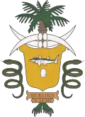 Coat of arms (c. 1890–c. 1894) of Dahomey