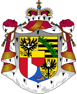 Arms of dominion of the Prince of Liechtenstein, Hans-Adam II