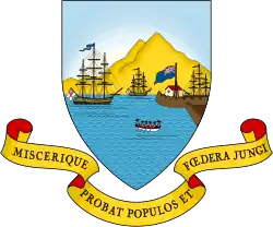 Coat of arms of the Colony of Trinidad and Tobago (1958-1962)