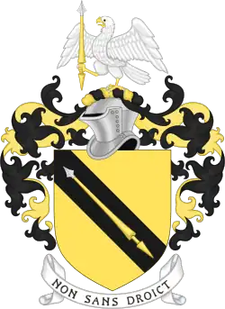 Family arms, granted in 1596
