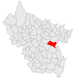 Location in Buzău County