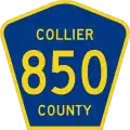 County Road 850 marker