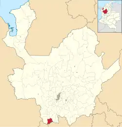 Location of the municipality and town of Jardín in the Antioquia Department of Colombia
